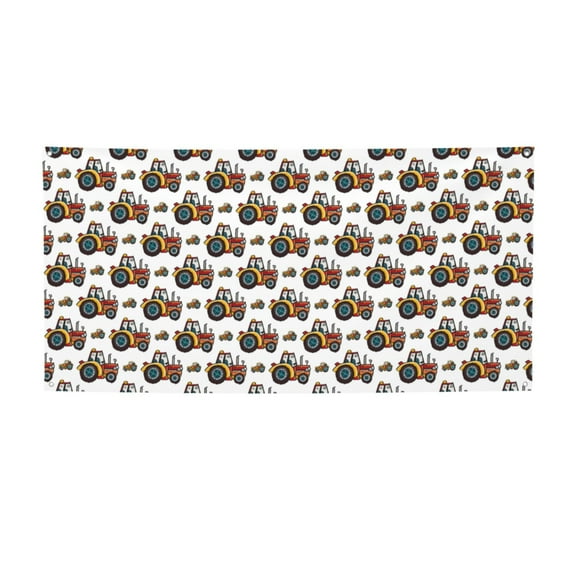 Lsque Cartoon Tractor Pattern Party Banner, Festive Banner , Holiday Celebrations and Events for Carnival Birthday Party Festival Decorations-Small