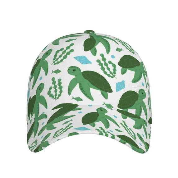 Lsque Cartoon Turtle Baseball Cap Trucker Low Profile Hat Golf Dad Hat Adjustable Original Classic Unconstructed Plain Cap Men Women