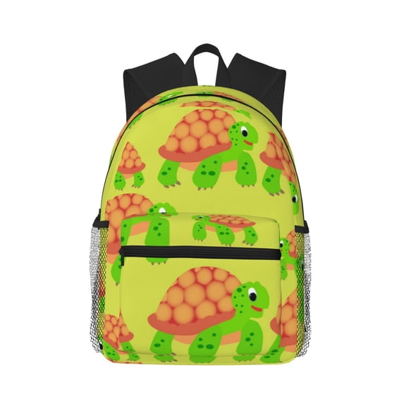 Lsque Cartoon Turtles 1 Classic Casual Backpack - Large Capacity Water-Resistant Backpack for School, Work, Travel, and Outdoor Activities