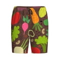 thumbnail image 1 of Lsque Cartoon Vegetables Mens Sleep Pajama Shorts,Short Pajama Pants, Cotton Ultra-Soft Knit-Small, 1 of 9