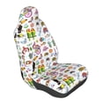 thumbnail image 1 of Lsque Cartoon Wild Animals Pattern Car Seat Covers for Front Seats , Waterproof Seat Covers for Cars, Sporty Front Seat Covers,Car Seat Cover Protector Front Seats, 1 of 5