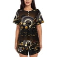thumbnail image 1 of Lsque Casino Cards Women's Short-Sleeved Pajama Set - 2 Piece Soft and Lightweight Sleepwear Set-X-Large, 1 of 9