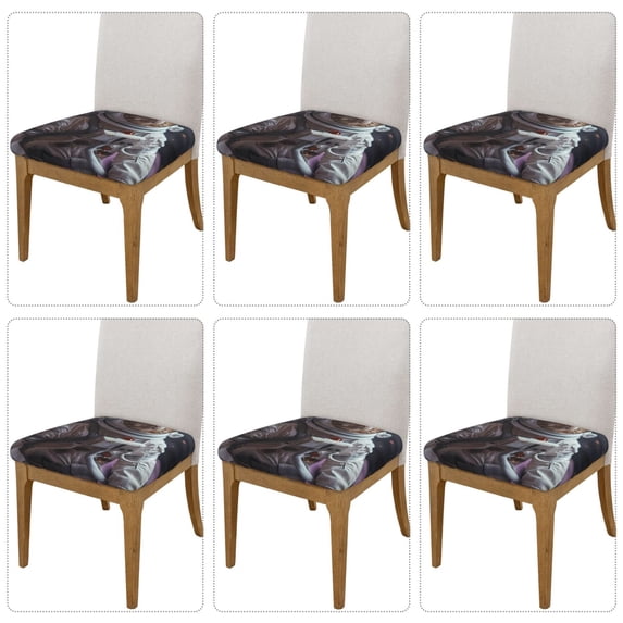 Lsque Cat Astronaut In Space Printed Square Couch Cushion Covers, Floral Sofa Cushion Covers Replacement, Stretch Couch Covers for Couch-16.9in