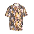 thumbnail image 1 of Lsque Cat Paw (2) pattern Hawaiian Shirt for Men, Unisex Summer Beach Casual Short Sleeve Button Down Shirts-Small, 1 of 9