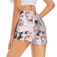 thumbnail image 1 of Lsque Cat Printed Women's Running Shorts with Liner Pockets,Elastic Quick Dry Workout Athletic Gym Yoga Shorts,Womens High Waist Shorts-XX-Large, 1 of 9