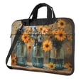 thumbnail image 1 of Lsque Charming Daisy Bouquet Art Pattern Laptop Bag – Portable & Slim Single-Shoulder Computer Case with Adjustable Strap, Protective, Lightweight for 13”/14”/15.6” Laptops, 1 of 8