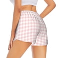 thumbnail image 1 of Lsque Checkboard Printed Women's Running Shorts with Liner Pockets,Elastic Quick Dry Workout Athletic Gym Yoga Shorts,Womens High Waist Shorts-Large, 1 of 9