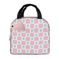 thumbnail image 1 of Lsque Checkerboard With Snowflake Pattern Lunch Bag Women/Men Insulated Lunch Box,Small Leakproof Cooler Food Lunch Containers Reusable High Capacity Lunch Tote Bags, 1 of 6