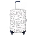 thumbnail image 1 of Lsque Chemical Formulas Printed Luggage Cover, Travel Luggage Protector,Scratch and Dirt Resistant, Fits 18-32 Inch Luggage - Large, 1 of 9