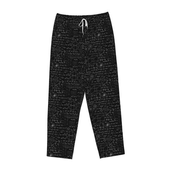 Lsque Chemistry Formulas 3 Print Women's Pajama Pants, Lounge Pant - Comfortable Home Wear,Elastic Waistband, Stylish Design-XX-Large