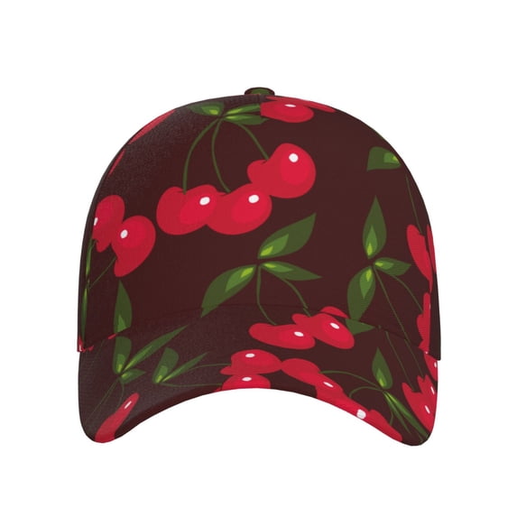 Lsque Cherry Baseball Cap Trucker Low Profile Hat Golf Dad Hat Adjustable Original Classic Unconstructed Plain Cap Men Women