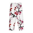 thumbnail image 1 of Lsque Cherry Blossoms Print Women's Pajama Pants, Lounge Pant - Comfortable Home Wear,Elastic Waistband, Stylish Design-Small, 1 of 9