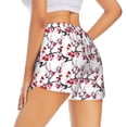 thumbnail image 1 of Lsque Cherry Blossoms Printed Women's Running Shorts with Liner Pockets,Elastic Quick Dry Workout Athletic Gym Yoga Shorts,Womens High Waist Shorts-Medium, 1 of 9