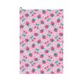 thumbnail image 1 of Lsque Cherry Strawberry Premium Golf Towel - Ultra Absorbent and Quick Drying Microfiber Towel with Carabiner - Gift for Men -24" X 16", 1 of 8