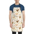 thumbnail image 1 of Lsque Chicken Family Waterproof Apron Chef Aprons for Men Heavy Duty Chemical Work Apron Extra Long Grilling Aprons with Adjustable Bib Apron, 1 of 9