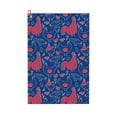 thumbnail image 1 of Lsque Chicken and Rooster Premium Golf Towel - Ultra Absorbent and Quick Drying Microfiber Towel with Carabiner - Gift for Men -24" X 16", 1 of 8
