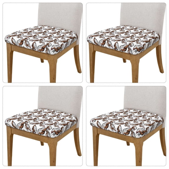 Lsque Chickens Peck Grain Printed Square Couch Cushion Covers, Floral Sofa Cushion Covers Replacement, Stretch Couch Covers for Couch-16.9in
