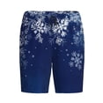 thumbnail image 1 of Lsque Christmas Blue Mens Sleep Pajama Shorts,Short Pajama Pants, Cotton Ultra-Soft Knit-XX-Large, 1 of 9