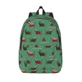 thumbnail image 1 of Lsque Christmas Dachshund Pattern Canvas Daypack, Durable Backpack, High-quality Versatile Backpack,Vintage Compact Backpack-Medium, 1 of 6