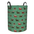 thumbnail image 1 of Lsque Christmas Dachshund pattern Laundry Hamper Basket, Tall Woven Rope Hamper Basket for Clothes, Lightweight Storage Basket, Collapsible Waterproof-Medium, 1 of 8