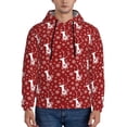 thumbnail image 1 of Lsque Christmas Deer Head Pattern Casual Men's Hoodie,Hooded Sweatshirt with Kangaroo Pocket,Pullover Hoodie-X-Large, 1 of 7