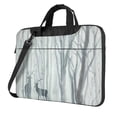 thumbnail image 1 of Lsque Christmas Deer Pattern Laptop Bag – Portable & Slim Single-Shoulder Computer Case with Adjustable Strap, Protective, Lightweight for 13”/14”/15.6” Laptops, 1 of 8