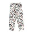thumbnail image 1 of Lsque Christmas Elements Print Women's Pajama Pants, Lounge Pant - Comfortable Home Wear,Elastic Waistband, Stylish Design-XX-Large, 1 of 9