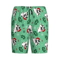 thumbnail image 1 of Lsque Christmas French Bulldog Mens Sleep Pajama Shorts,Short Pajama Pants, Cotton Ultra-Soft Knit-Small, 1 of 9