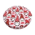 thumbnail image 1 of Lsque Christmas Gnome Pattern Round Bar chair cushion covers Velvet Fabric Premium Comfort Protects from Scratches and Stains for 14-17 Inch Chair-13 inch, 1 of 7