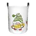 thumbnail image 1 of Lsque Christmas Gnomes Pattern Laundry Hamper Basket, Tall Woven Rope Hamper Basket for Clothes, Lightweight Storage Basket, Collapsible Waterproof-, 1 of 6