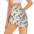 thumbnail image 1 of Lsque Christmas Hohoho 1 Printed Women's Running Shorts with Liner Pockets,Elastic Quick Dry Workout Athletic Gym Yoga Shorts,Womens High Waist Shorts-Medium, 1 of 9