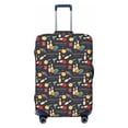 thumbnail image 1 of Lsque Christmas Holiday Bowling Printed Luggage Cover, Travel Luggage Protector,Scratch and Dirt Resistant, Fits 18-32 Inch Luggage - Small, 1 of 9