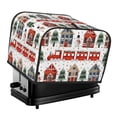 thumbnail image 1 of Lsque Christmas Houses Print 4 Slice Toaster Cover , Kitchen Appliance Dustproof Protector , Toaster Protector Dustproof Kitchen Appliance Cover, 1 of 7