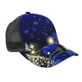 thumbnail image 1 of Lsque Christmas Night Printed Trucker Hat - Baseball Cap for Men Women - Breathable Mesh Side, Adjustable Fit - for Casual Wear, 1 of 7