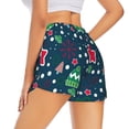 thumbnail image 1 of Lsque Christmas Printed Women's Running Shorts with Liner Pockets,Elastic Quick Dry Workout Athletic Gym Yoga Shorts,Womens High Waist Shorts-Medium, 1 of 9