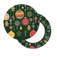 thumbnail image 1 of Lsque Christmas Round Bar chair cushion covers Velvet Fabric Premium Comfort Protects from Scratches and Stains for 14-17 Inch Chair- 14 inch, 1 of 7
