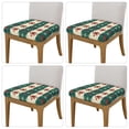 thumbnail image 1 of Lsque Christmas Snowflakes Plaid Printed Square Couch Cushion Covers, Floral Sofa Cushion Covers Replacement, Stretch Couch Covers for Couch-16.9in, 1 of 9