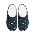 thumbnail image 1 of Lsque Christmas Snowflakes1 Pattern Womens Comfort Cotton on Scuff With Memory Foam and Anti-skid Sole Slipper-37/38, 1 of 7