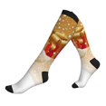 thumbnail image 1 of Lsque Christmas Snowman Gift Pattern Sport Compression Socks for Men & Women 15-20 mmHg Knee High Nurse Pregnant Running Medical and Travel Athletic, 1 of 6