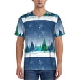 thumbnail image 1 of Lsque Christmas Trees Pattern Mens Polo Golf Shirts Funny Graphics Shorts Sleeve Button Shirts Baseball T-shirt-Medium, 1 of 7
