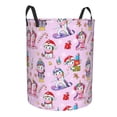 thumbnail image 1 of Lsque Christmas Unicorns pattern Laundry Hamper Basket, Tall Woven Rope Hamper Basket for Clothes, Lightweight Storage Basket, Collapsible Waterproof-Small, 1 of 8