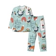 thumbnail image 1 of Lsque Christmas Winter Animals Pattern Long Sleeve Pajama Set for Men - Soft 2-Piece Sleepwear and Loungewear Set with Pockets, Comfy Nightwear-Medium, 1 of 7