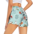 thumbnail image 1 of Lsque Christmas Winter Animals Printed Women's Running Shorts with Liner Pockets,Elastic Quick Dry Workout Athletic Gym Yoga Shorts,Womens High Waist Shorts-Medium, 1 of 9