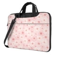 thumbnail image 1 of Lsque Chrysanthemum Pattern Laptop Bag – Portable & Slim Single-Shoulder Computer Case with Adjustable Strap, Protective, Lightweight for 13”/14”/15.6” Laptops, 1 of 8