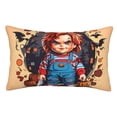 thumbnail image 1 of Lsque Chucky Pattern Bedding Waterproof Pillow Protector Zippered Queen – Bed Bug Proof Pillow Encasement-16"x24", 1 of 6
