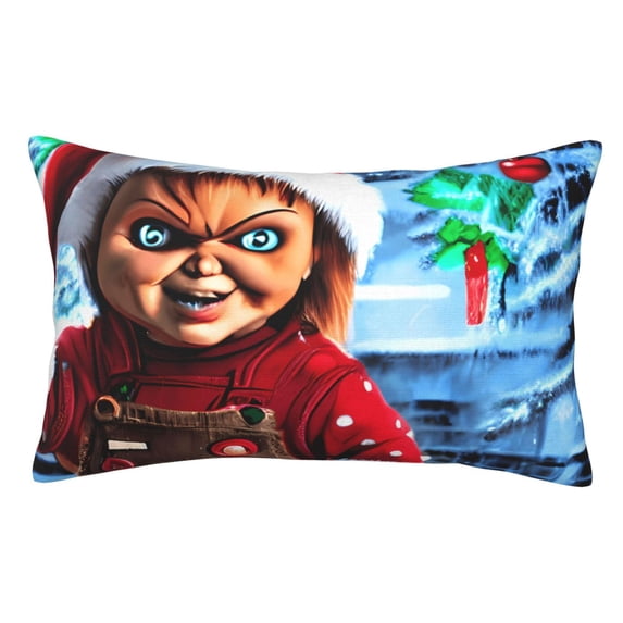 Lsque Chucky Pattern Bedding Waterproof Pillow Protector Zippered Queen – Bed Bug Proof Pillow Encasement-20"x30"