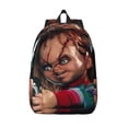 thumbnail image 1 of Lsque Chucky Pattern Canvas Daypack, Durable Backpack, High-quality Versatile Backpack,Vintage Compact Backpack-Medium, 1 of 6