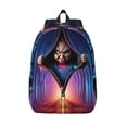 thumbnail image 1 of Lsque Chucky Pattern Canvas Daypack, Durable Backpack, High-quality Versatile Backpack,Vintage Compact Backpack-, 1 of 6