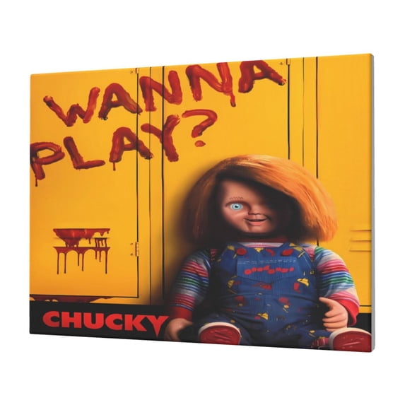Lsque Chucky Pattern Canvas Decorative Picture – 30x40in Premium Wall Art, Modern Canvas Print for Home Decor(Horizontal)
