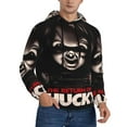 thumbnail image 1 of Lsque Chucky Pattern Casual Men's Hoodie,Hooded Sweatshirt with Kangaroo Pocket,Pullover Hoodie-XX-Large, 1 of 8